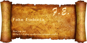 Feke Eudoxia névjegykártya