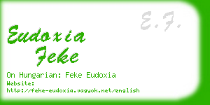 eudoxia feke business card